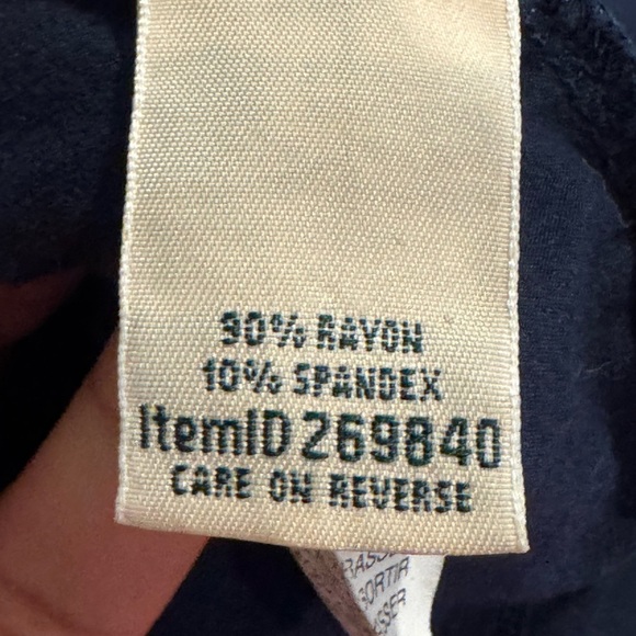 L.L. Bean Navy Blue V-Neck Sleeveless Midi Sundress - Picture 5 of 5